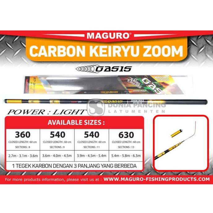 Joran Tegek MAGURO OASIS Carbon Keiryu Zoom Pole