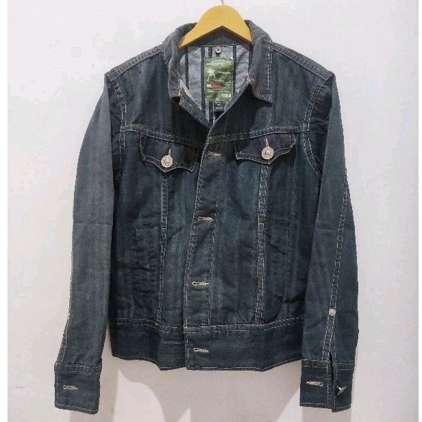 Jaket Denim Pria Tft Brand A6 Yajayu Size L