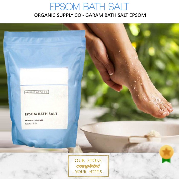 Epsom Salt Bath Salt Garam Epsom Garam Mandi Bath Soak Epsom Soak