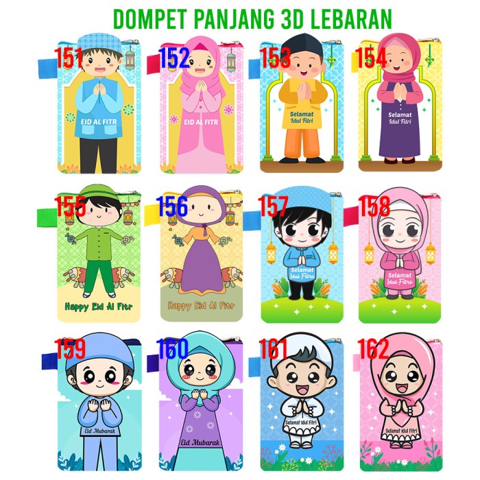 

cusss order] Parsel Ramadan Dompet Lebaran Panjang 3D Amplop Fitrah THR Idul Fitri