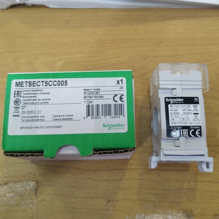 [New] Current Transformer Schneider Metsect5Cc005 Ct 50/5A Original Terbaru