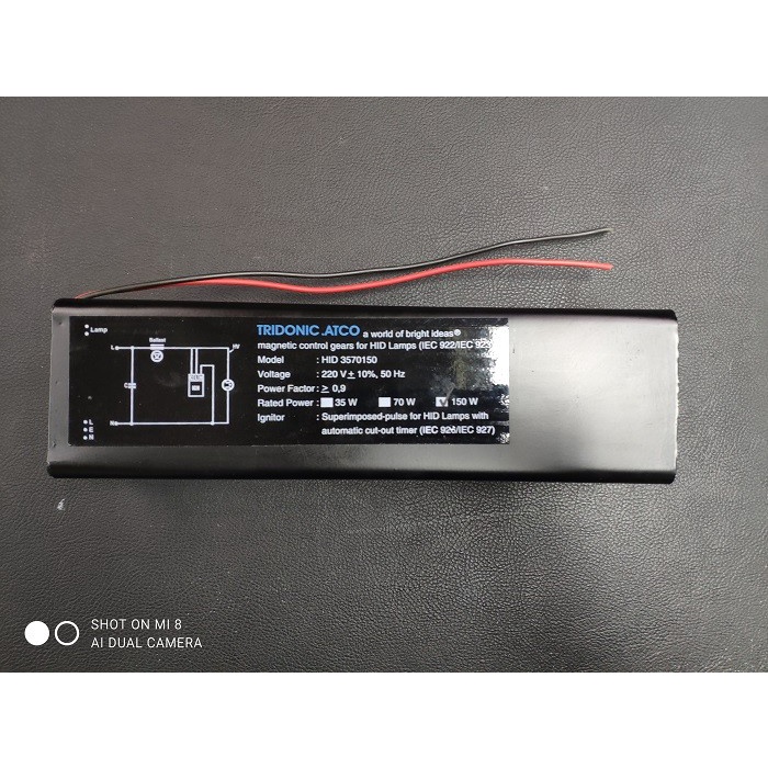[New] Ballast Trafo Set Metal Halide 150W Sodium 150W Tridonic Atco Limited