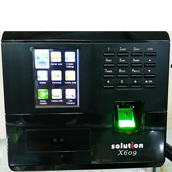 Mesin Absen Absensi Finger Print Sidik Jari Wajah Solution X-609 X609
