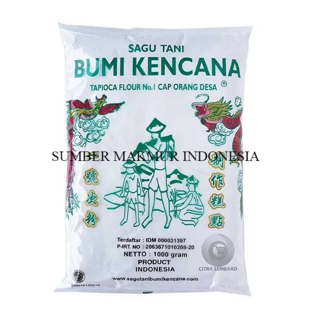 

Jual!! SAGU TANI BUMI KENCANA CAP ORANG DESA- 1 KG ISI 10 PCS