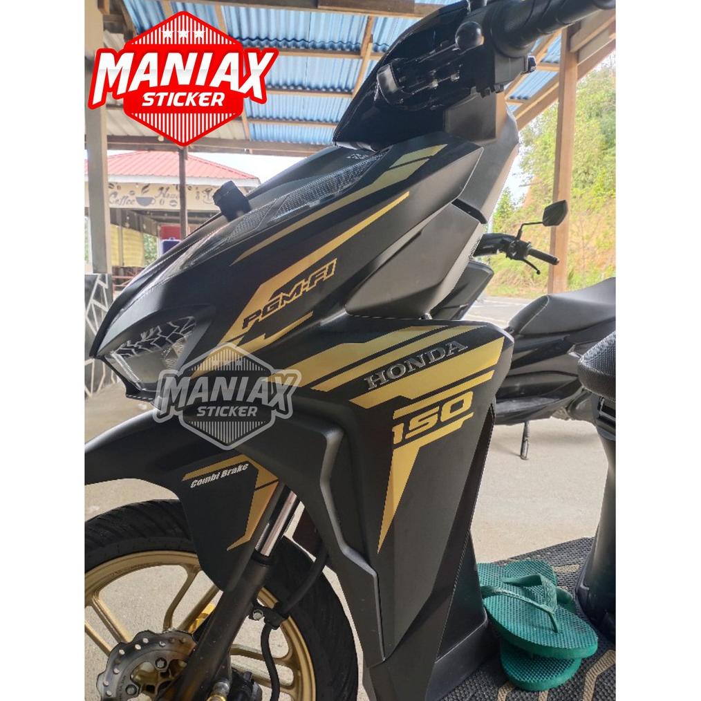 Kualitas Premium Sticker Vario 150 Gold - Cutting Sticker 125-150 New Gold - Stiker Vario New Gold -