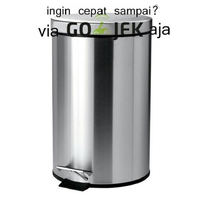 Tempat Sampah Pedal / injak 7 liter bahan Stainless