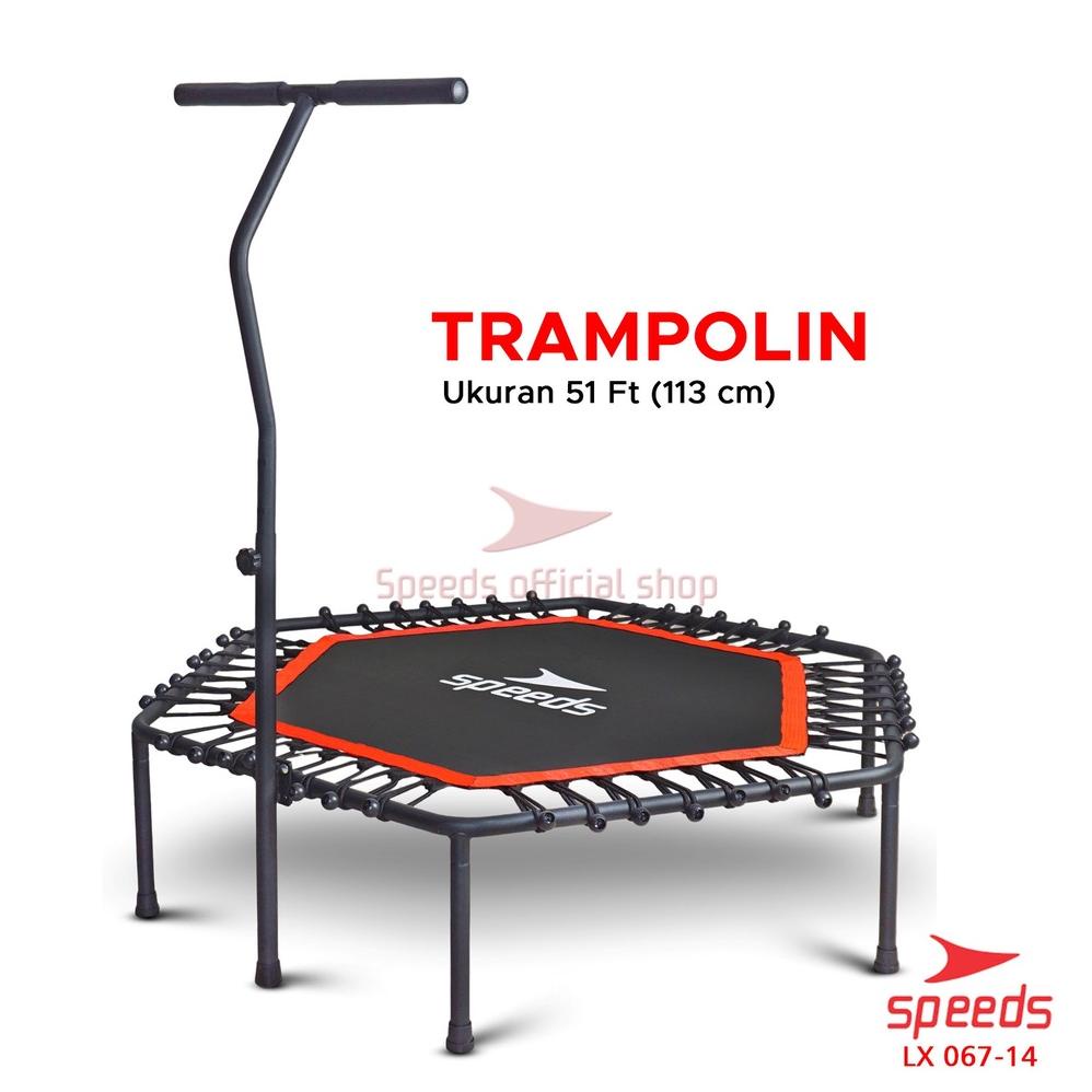 SPEEDS Trampoline Fitness Trampolin Gym Alat Olahraga Lompat Trampolin Jump Fitness 067-14