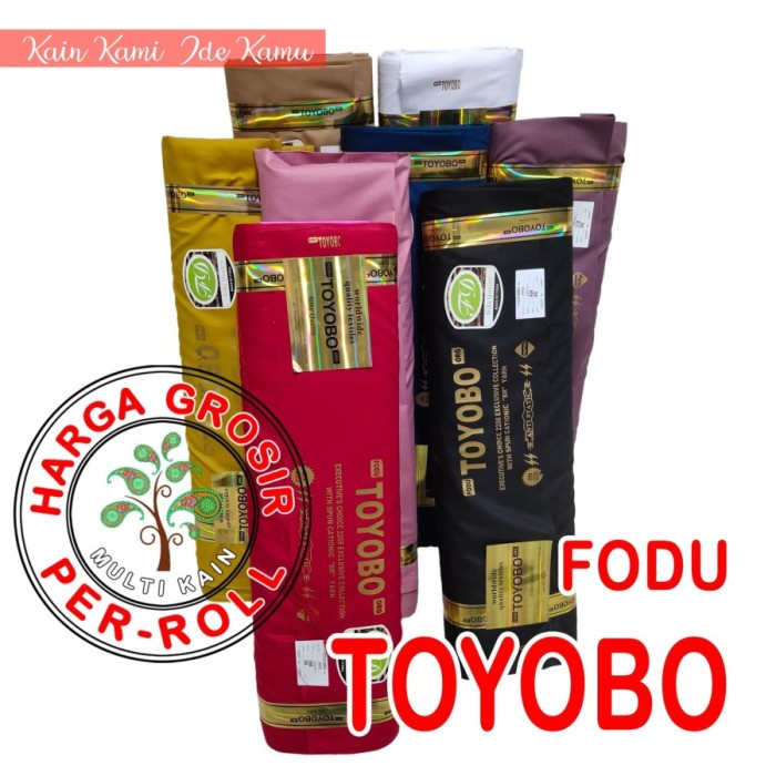 Bahan Kain Toyobo Cotton Fodu Royal Mix Premium 1 Roll 40 Yard