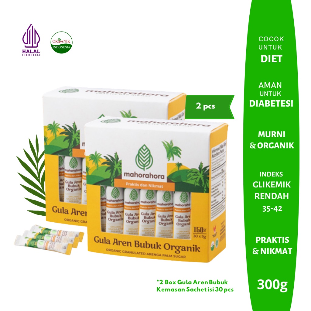 

Gula Aren Bubuk Sachet / Sti Mahorahora 5Gr - Isi 30 Sachet - 2Pa