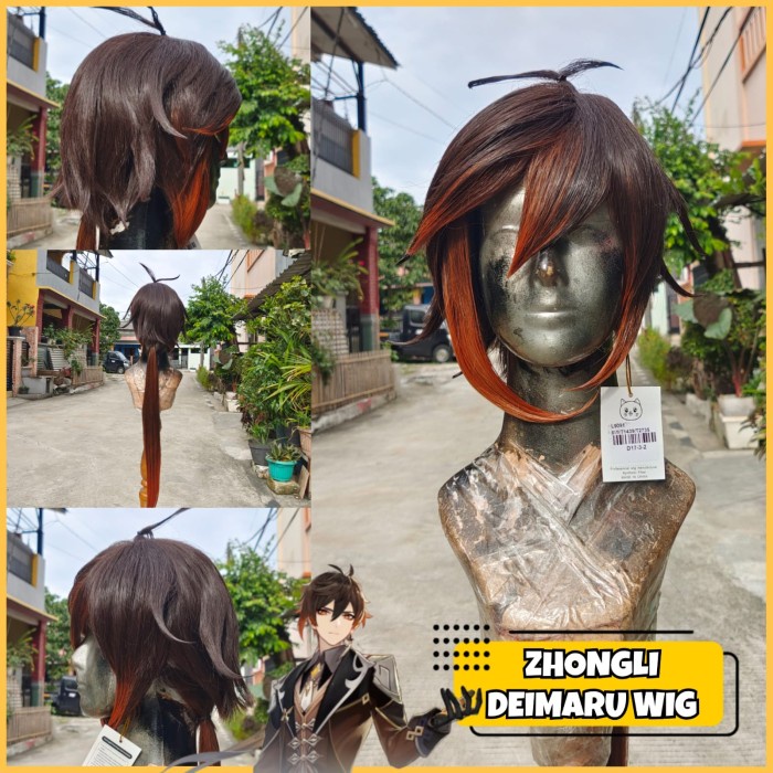 Rambut Kostum Wig Zhongli - Wig Zhongli Genshin Impact