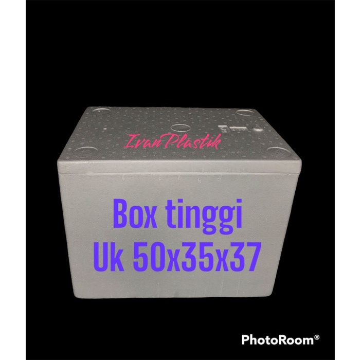 

TERLARIS BOX STYROFOAM TINGGI POLOS 50X35X37 IVANPLASTIK
