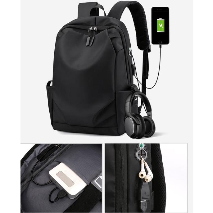 Promo Natal Civeto Bp68 Ransel Import Bold Wave Nylon Waterproff Laptop S.D 15,6 Inchi Virall