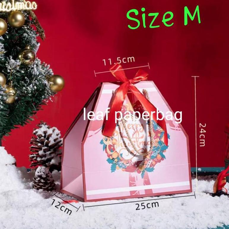 

12.12 Big Promo Paper Bag Natal / Tas Natal / Christmas Gift Hadiah Natal Hampers Hantaran Tas Hadiah Tas Jinjing / Kemasan Natal / Gift Box Christmas Hamper Kado Tebal Mewah Premium Bisa Cod