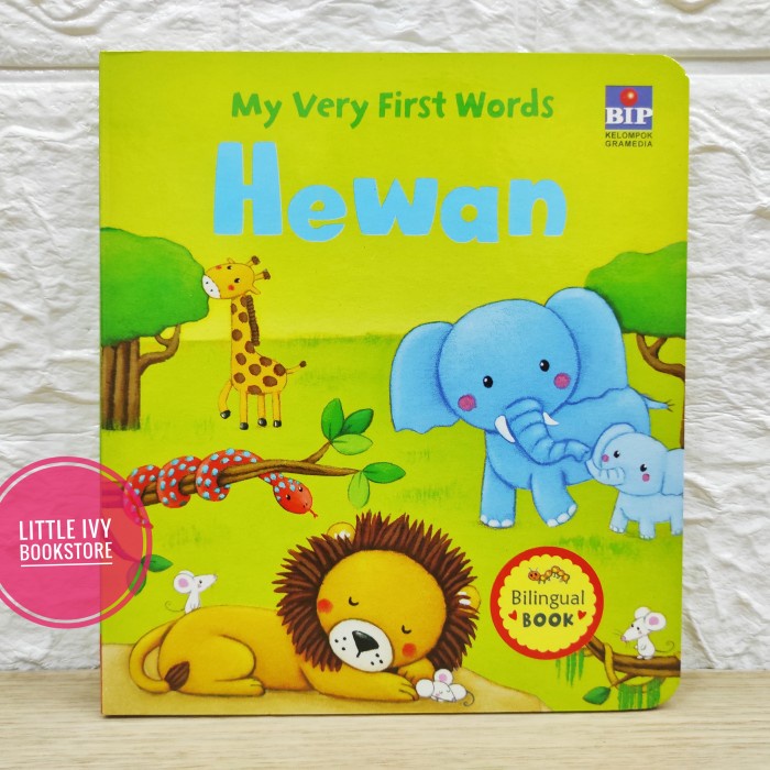 Promo My Very First Words Hewan. Board Book. Bilingual. Buku Anak Bip
