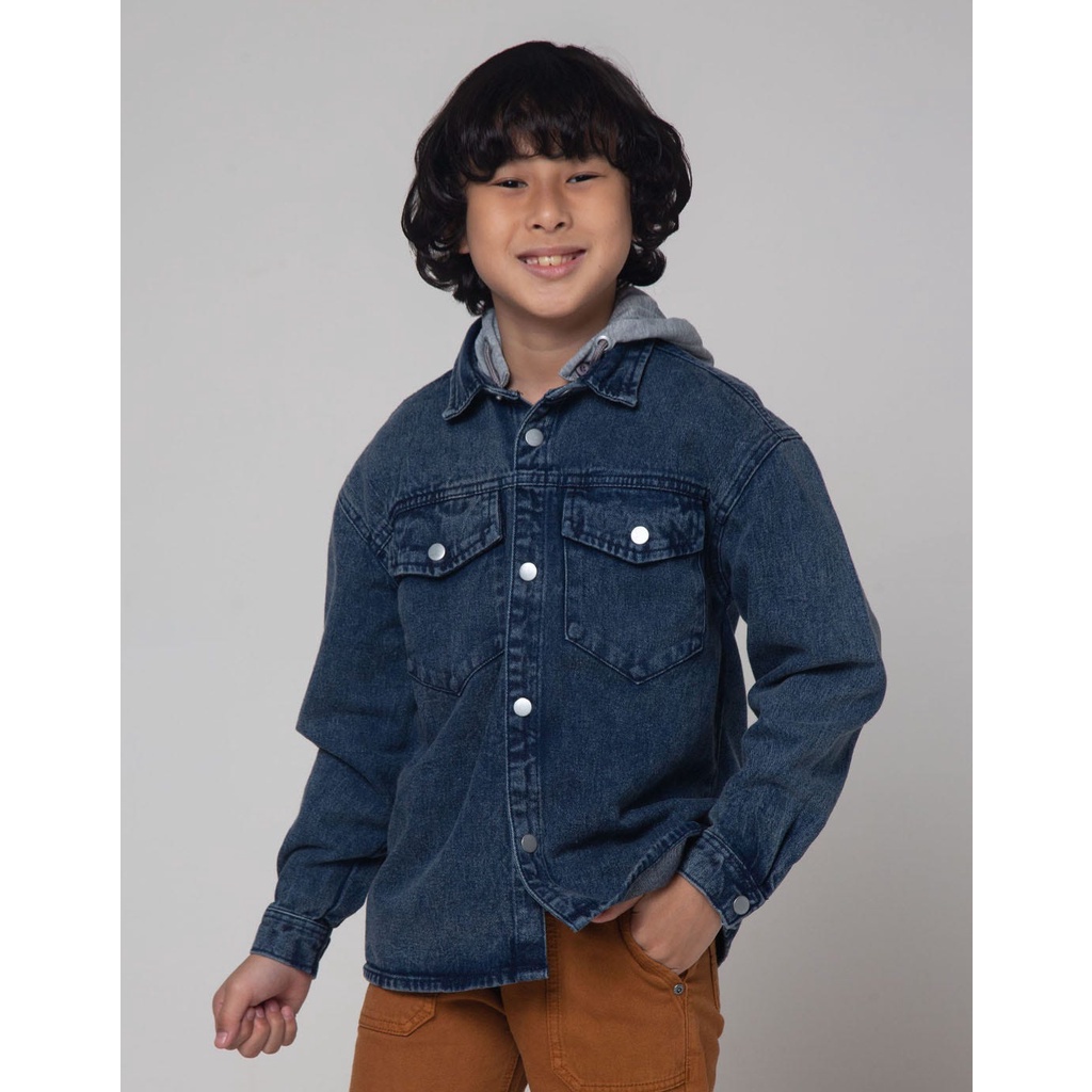 [EXCLUSIVE] MODEL TERKINI Little M Jaket Oversize Denim Anak Laki-Laki 117855145