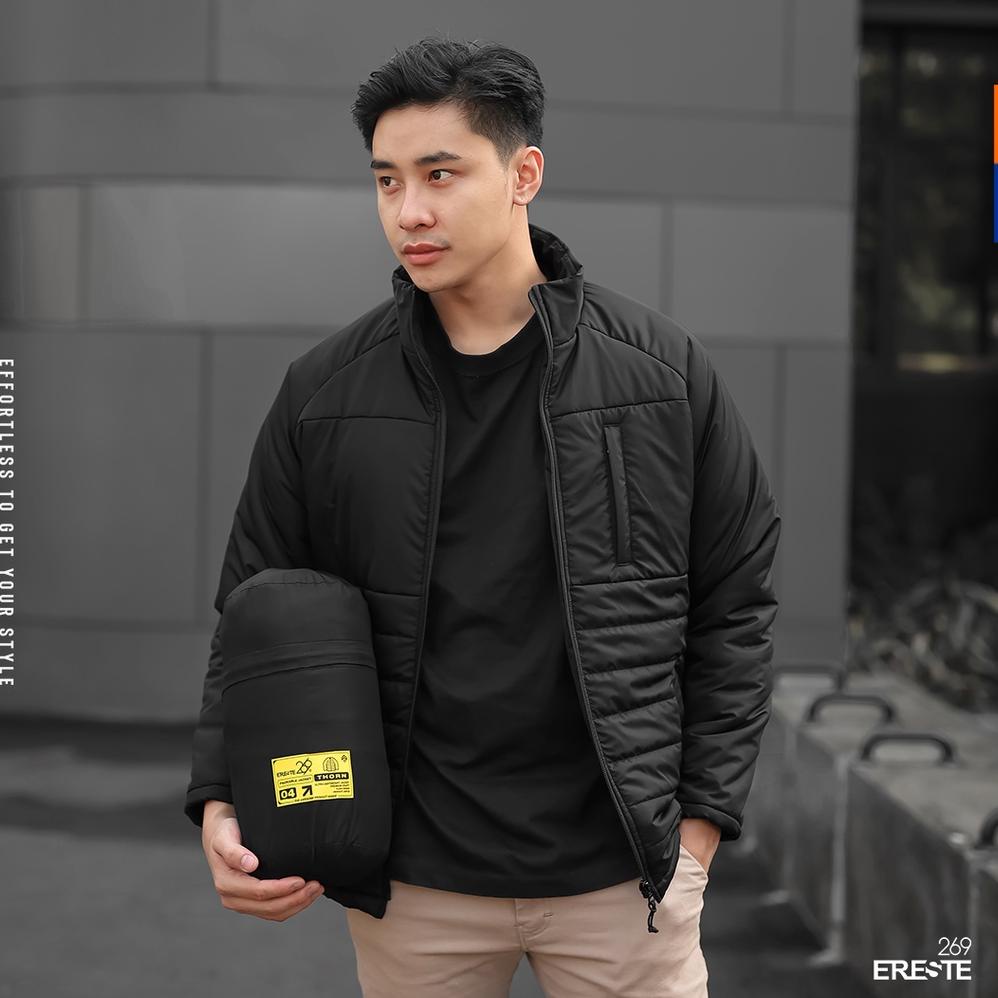 Jaket Pria Kece Abizz Ereste269 Parasut Tebal Windproof Thorn Black