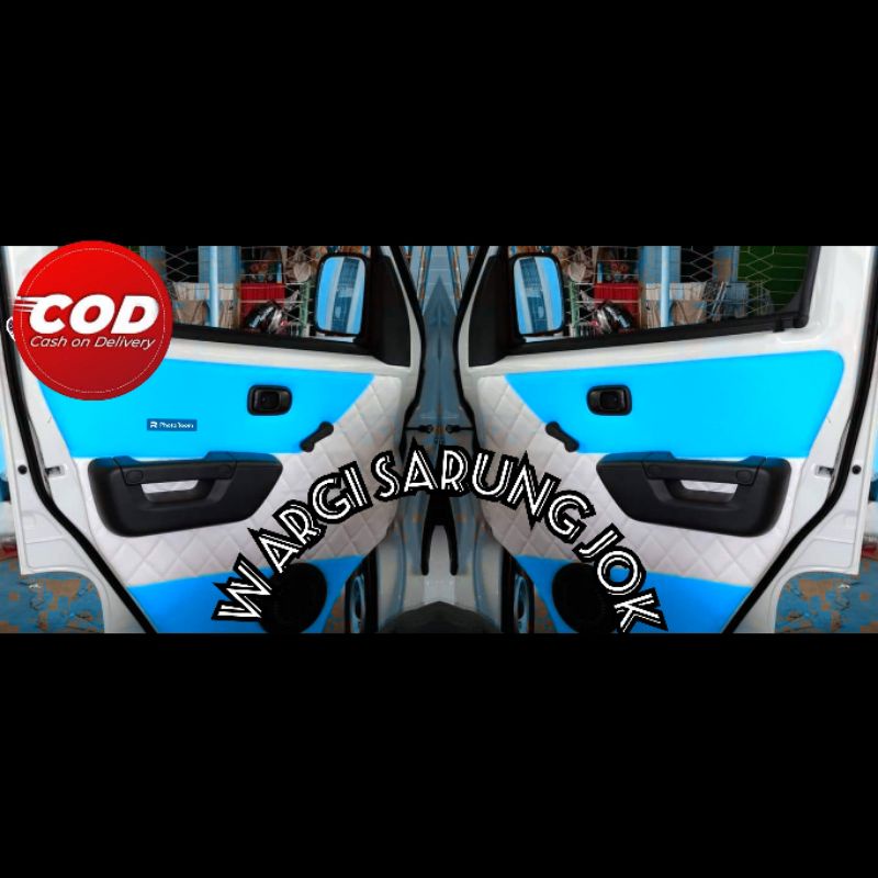 Sarung Pintu Mobil Grandmax Pickup - Lapis Pintu Variasi - Bakleding Model Wajik - Cover Pintu Mobil