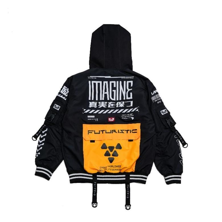 Jaket Pria Kece Abizz Imagineco Bomber Jacket Futuristic