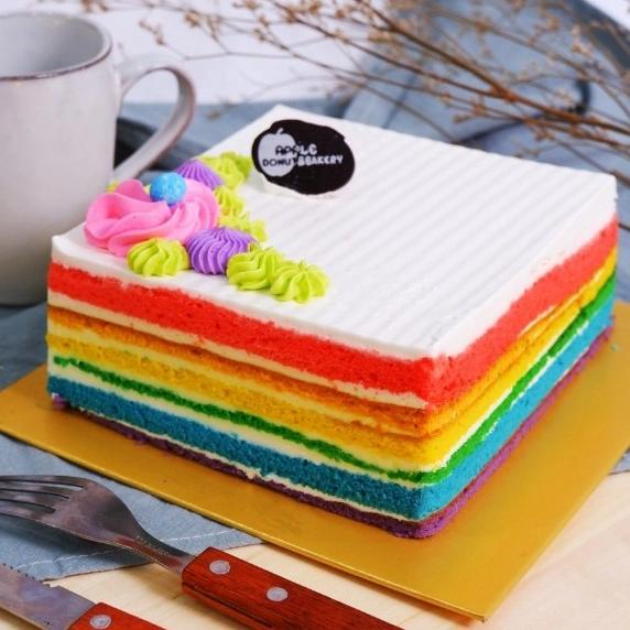 

Best Seller Kue Enak Rainbow Cake - Birthday Cake / Kue Ulang Tahun Ultah (15 Cm) Pengiriman Cepat