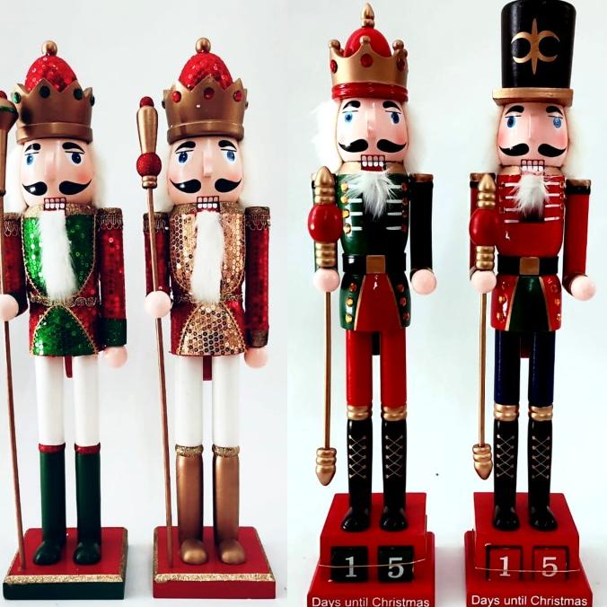 

New Patung Kayu Nutcraker 60 Cm Gliter Model Kalender 25 Des Kado Natal Terbaik