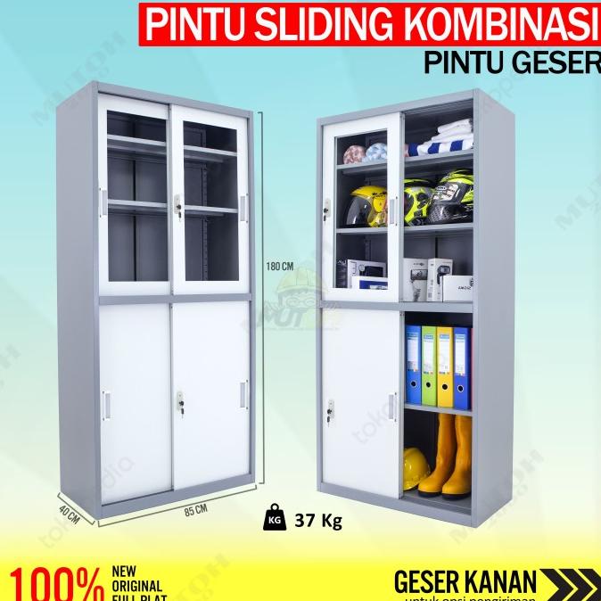 

Dubahstore Lemari Arsip Lemari Besi Filling Cabinet Pintu Kombinasi Sliding Geser Limited Edition
