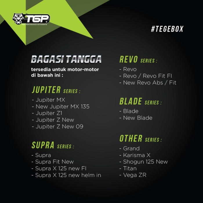 Terlaris Bagasi Tengah Blade New Blade Grand Jupiter Mx Jupiter Z1 Asli Tgp