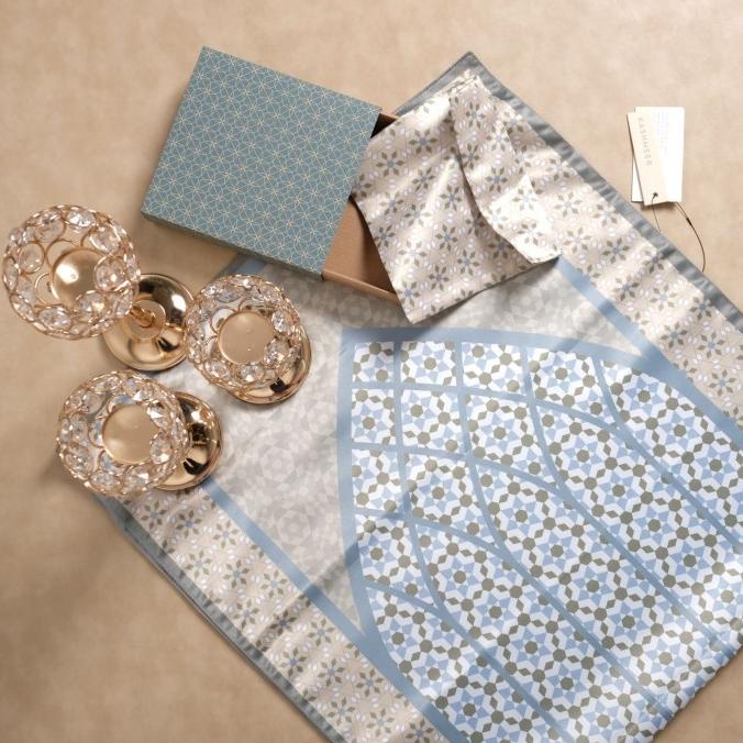 XU308 Sajadah Travel | KASHMEER SATIN SERIES | Sajadah Cantik | Hampers PROMO SPECIAL