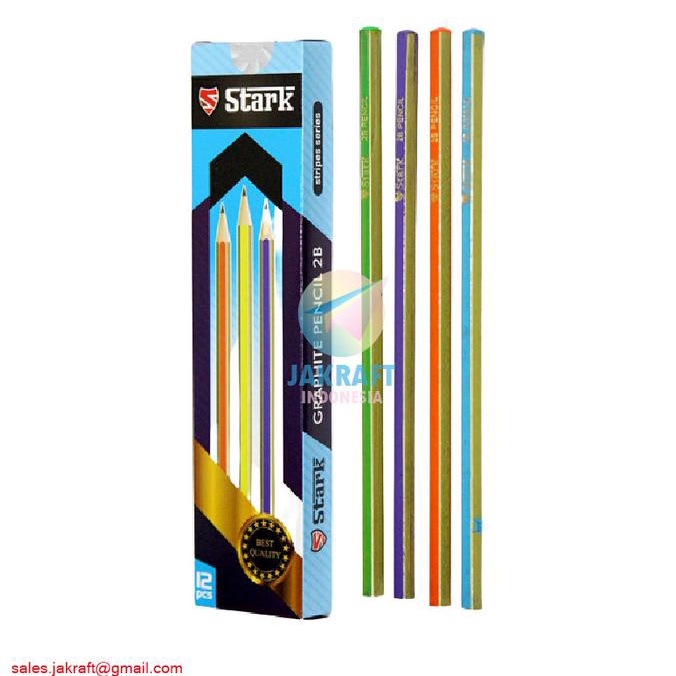 

Pensil Tulis 2B Murah Stark Stripes Series Warna Mix Berkualitas Kode 950