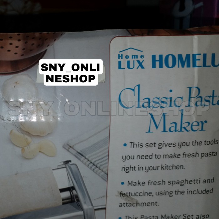 

✅Ready Classic Pasta Maker / Gilingan Mie / Pembuat Pasta / Mesin Pasta Terbatas