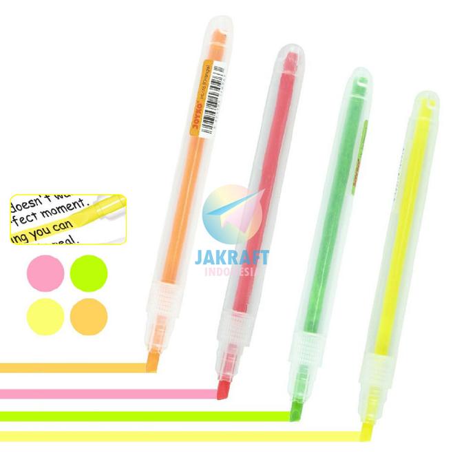 

Highlighter Neon Joyko Hl-73~76 Penanda Berwarna Model Pen Warna Kode 907