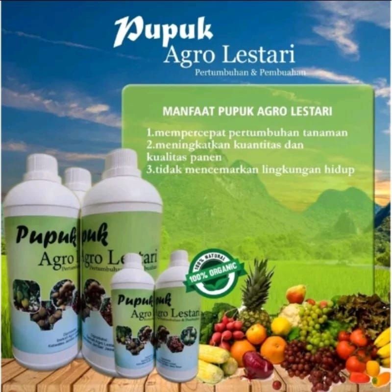 AGRO LESTARI PUPUK PEMBESAR PELEBAT UMBI DAN BUAH (250.ML500ML.1000ML)