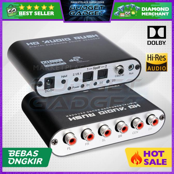 DTS / Dolby AC3 Decoder to Active Speaker 5.1 Converter