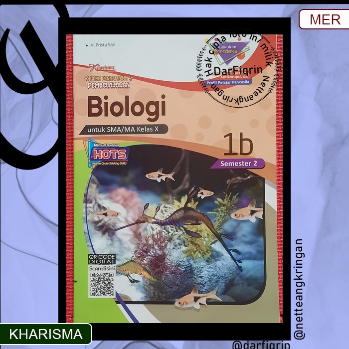 LKS Biologi (IPA) Kelas 10 11 Semester 2 SMA/MA KURMER Kurikulum Merdeka-Kharisma-HOTS-Prista