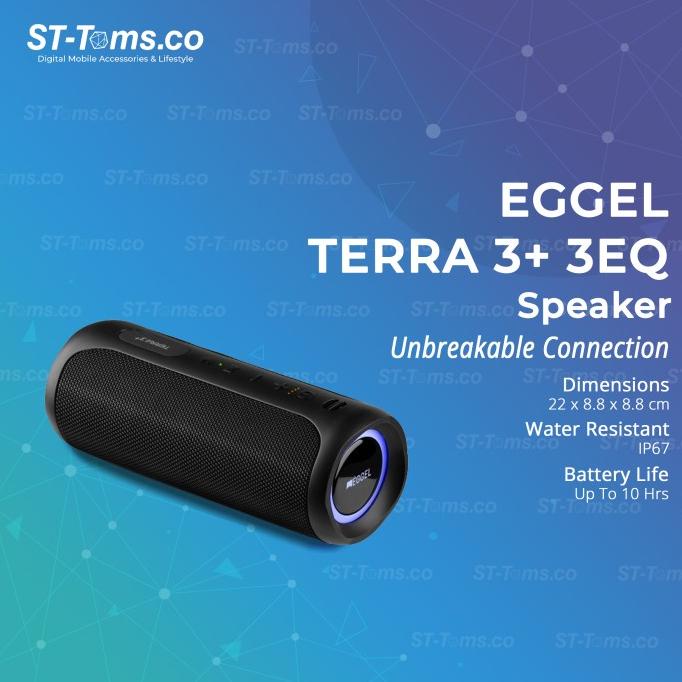 Eggel Terra 3 Plus 3EQ / Terra 3+ 3EQ Waterproof Bluetooth Speaker RGB