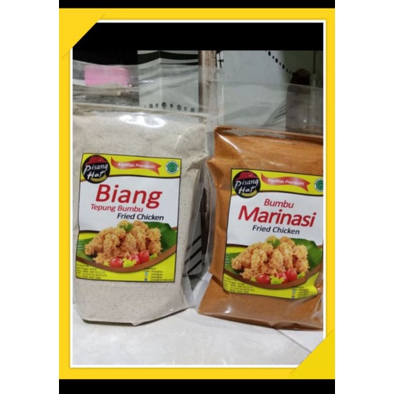 

Paket bumbu marinasi 100 gr + Tepung Biang 100gr