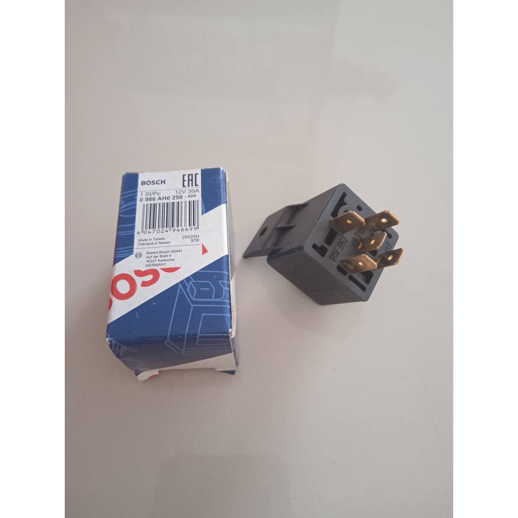 relay lampu kaki 5 12v 30ah merk bosch