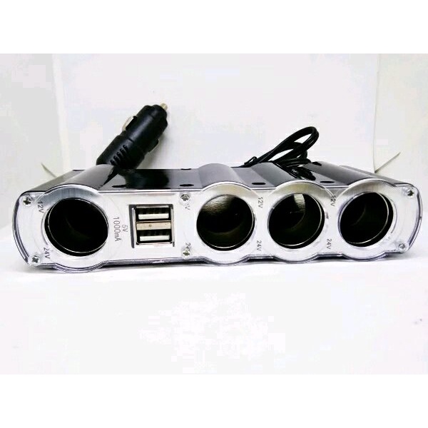 Colokan Charger USB Mobil Plus Colokan Lighter