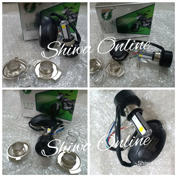 Lampu Depan Motor RTD M02X ACDC - Lampu Utama Motor - Lampu Led Depan Model Kipas