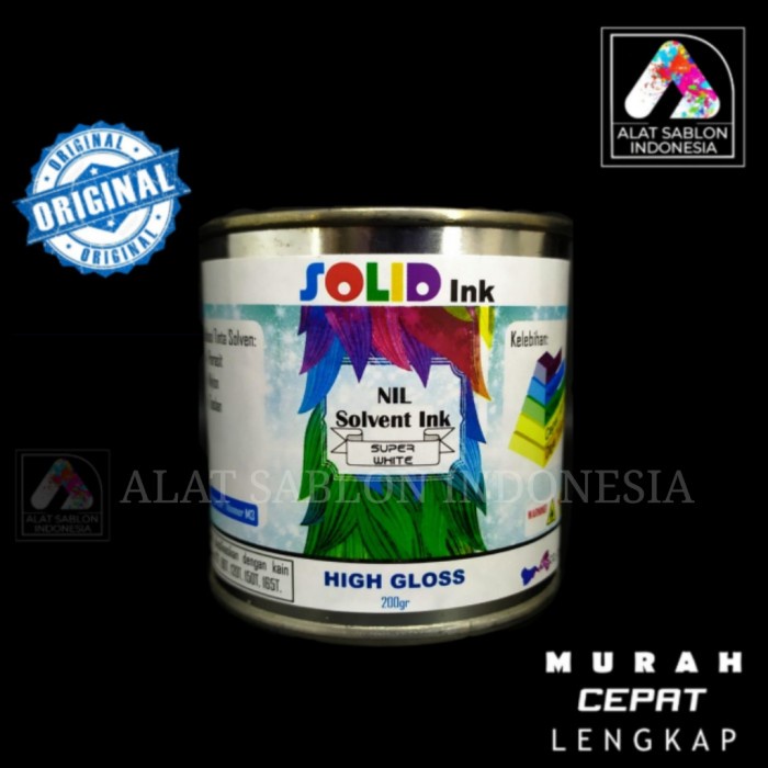

Termurah Tinta Sablon Taslan Nilon Parasit Putih White 200Gr Harga Khusus
