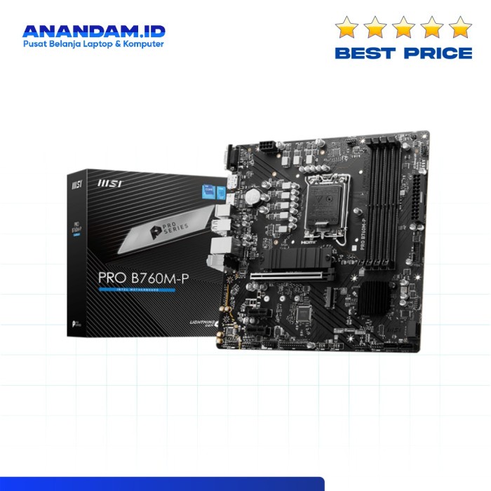MOTHERBMSI PRO B760M-P DDR5 INTEL B760 LGA1700 Micro-ATX
