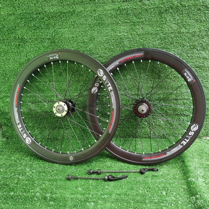 Promo Rims Syte Set 20 X 1.50 36H Hub Pacific Drat Ulir Velg 406 20 Murni 36