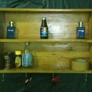 Rak Dinding Gantungan Gelas Kayu Jatibelanda Fetricyastore