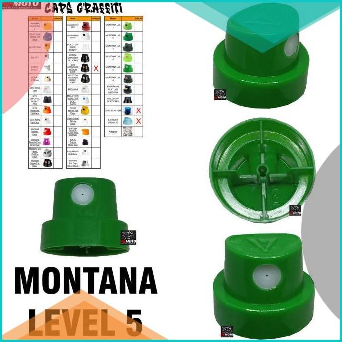 Caps MONTANA LEVEL 5 Grafiti spray paints/MONTANA LEVEL 5/Caps Grafiti