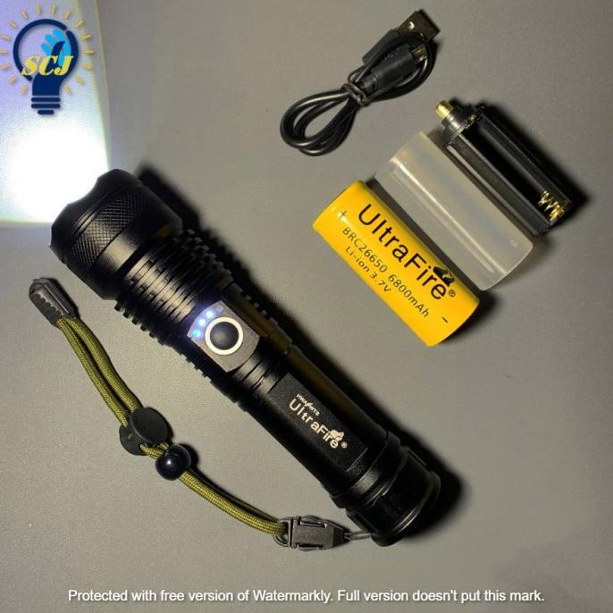 Senter LED XHP 50 ultrafire Cree Compact Sinar Kuning