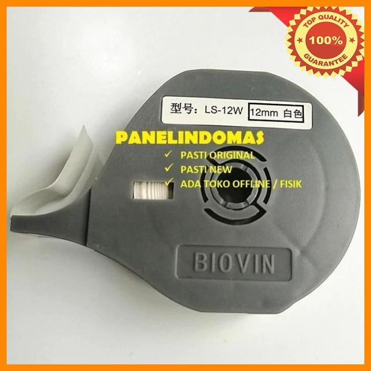 

(pane) label mesin printing marker tube ls-12w putih biovin