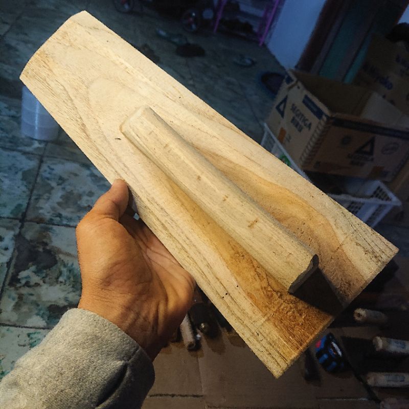 raskam roskam kayu jati asli 45 cm plesteran acia