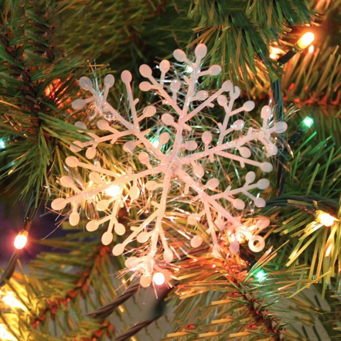 

30pcs Ornamen Liontin Desain snowflakes Untuk Dekorasi Pohon Natal Limited Stock