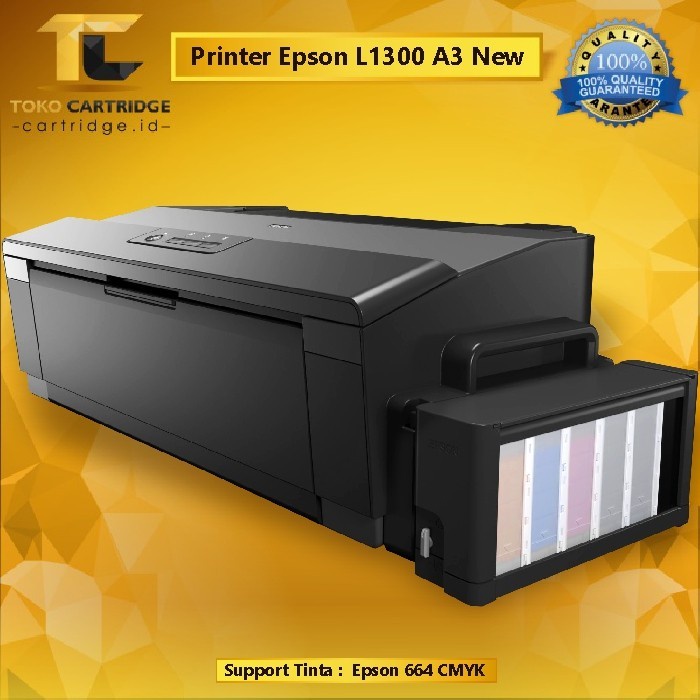 Printer Epson L1300 New Original Resmi A3 Photo 5 Color Inktank infus