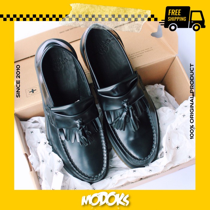 Promo Dr Martens Adrian Loafer Tassel Black Smooth