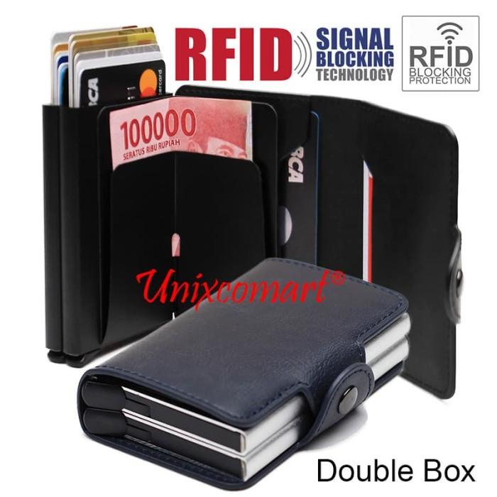 

Dompet Mini Tempat Kartu Atm Smart Slim Wallet Credit Card Holder Rfid